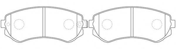 FIT FP0422 Комплект гальмівних колодок, дискове гальмо