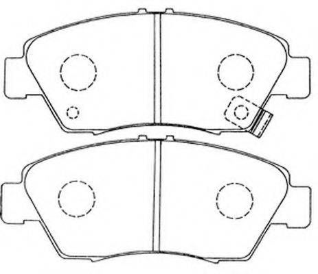 FIT FP0621 Комплект гальмівних колодок, дискове гальмо