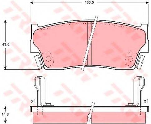 DR!VE+ DP1010100332 Комплект гальмівних колодок, дискове гальмо