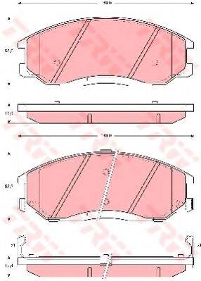 DR!VE+ DP1010100871 Комплект гальмівних колодок, дискове гальмо