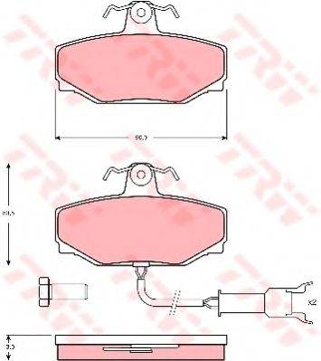 DR!VE+ DP1010100699 Комплект гальмівних колодок, дискове гальмо