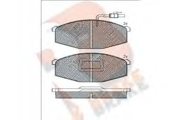 R BRAKE RB0694 Комплект гальмівних колодок, дискове гальмо