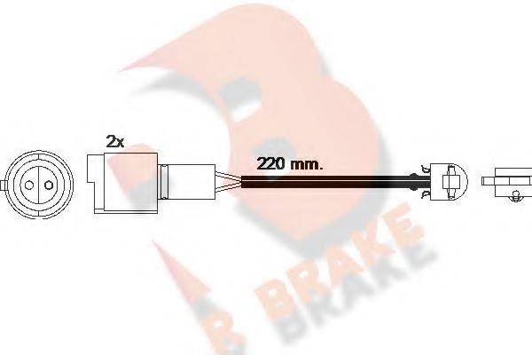 R BRAKE 610239RB Сигналізатор, знос гальмівних колодок