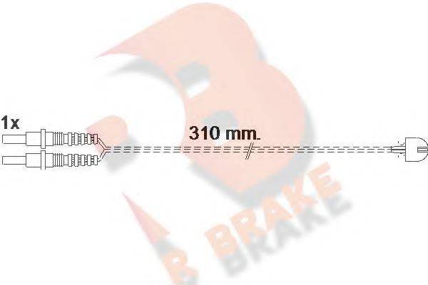 R BRAKE 610496RB Сигналізатор, знос гальмівних колодок