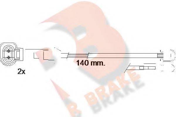 R BRAKE 610547RB Сигналізатор, знос гальмівних колодок