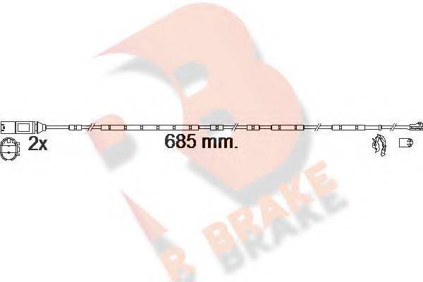 R BRAKE 610618RB Сигналізатор, знос гальмівних колодок