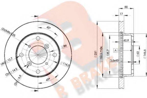 R BRAKE 78RBD26030 гальмівний диск