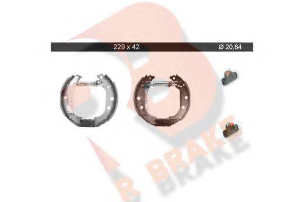 R BRAKE 79RBKT0047 Комплект гальмівних колодок