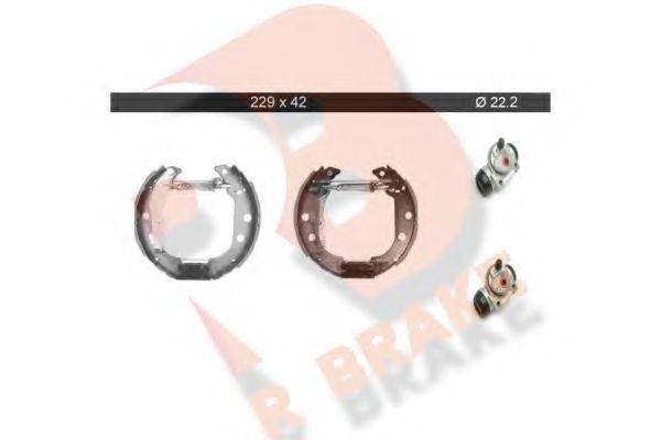 R BRAKE 79RBKT0048 Комплект гальмівних колодок