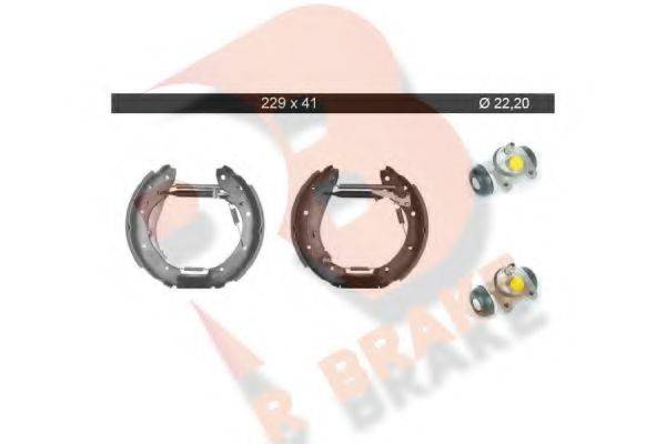 R BRAKE 79RBKT0072 Комплект гальмівних колодок