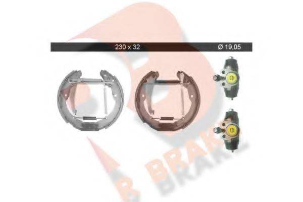 R BRAKE 79RBKT0089 Комплект гальмівних колодок