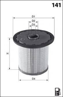 LUCAS FILTERS LFDE165 Паливний фільтр