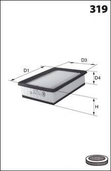 LUCAS FILTERS LFAF217 Повітряний фільтр