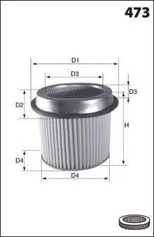 LUCAS FILTERS LFAF375 Повітряний фільтр