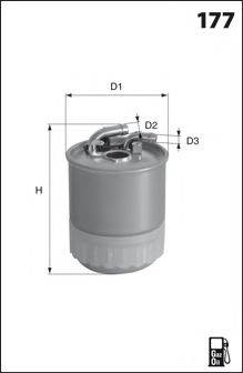 LUCAS FILTERS LFDF131 Паливний фільтр