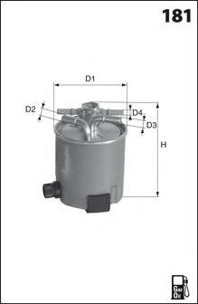 LUCAS FILTERS LFDF179 Паливний фільтр