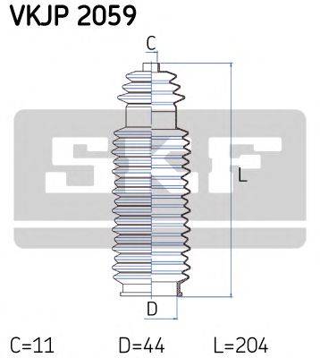 SKF VKJP2059 Комплект пильника, рульове керування