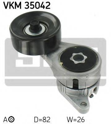 SKF VKM35042 Натяжний ролик, полікліновий ремінь