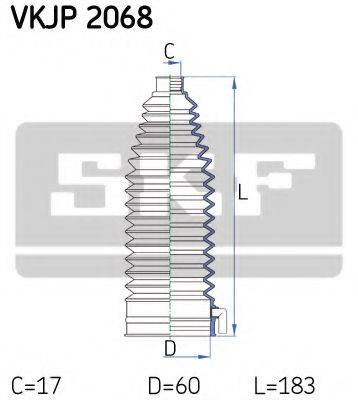 SKF VKJP2068 Комплект пильника, рульове керування