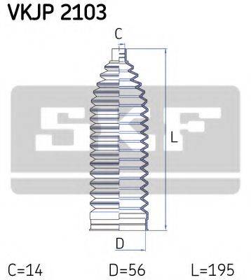 SKF VKJP2103 Комплект пильника, рульове керування