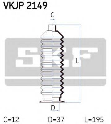 SKF VKJP2149 Комплект пильника, рульове керування