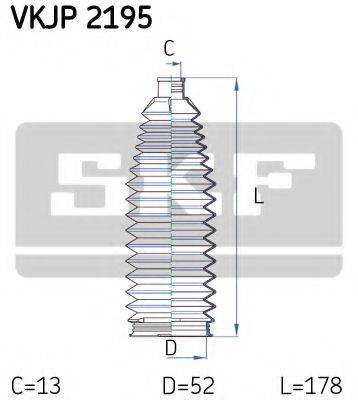 SKF VKJP2195 Комплект пильника, рульове керування