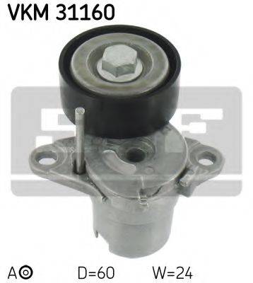 SKF VKM31160 Натяжний ролик, полікліновий ремінь