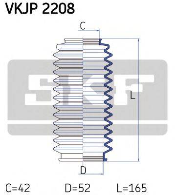 SKF VKJP2208 Комплект пильника, рульове керування