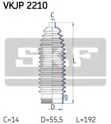 SKF VKJP2210 Комплект пильника, рульове керування