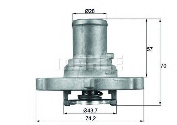 BEHR TI12287D Термостат, охолоджуюча рідина