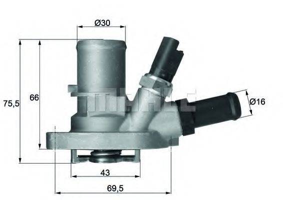 BEHR TI14988 Термостат, охолоджуюча рідина