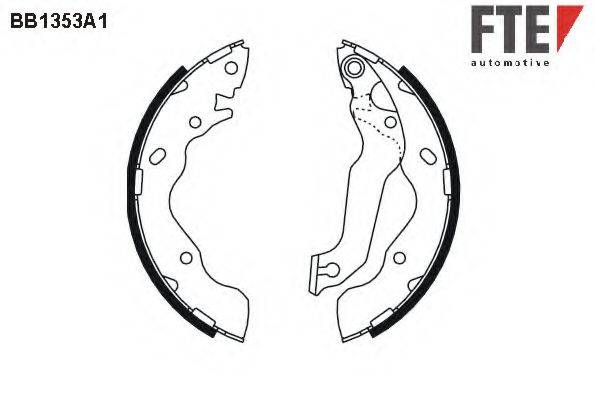 FTE BB1353A1 Комплект гальмівних колодок