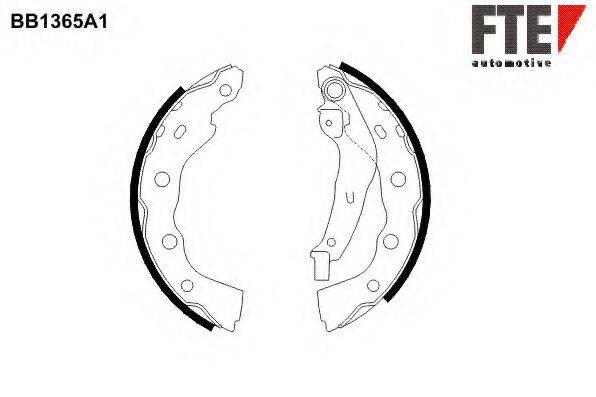 FTE BB1365A1 Комплект гальмівних колодок