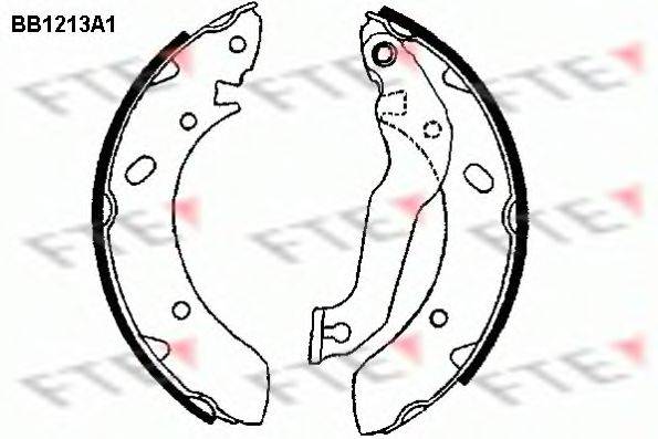 FTE BB1213A1 Комплект гальмівних колодок