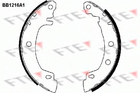 FTE BB1216A1 Комплект гальмівних колодок