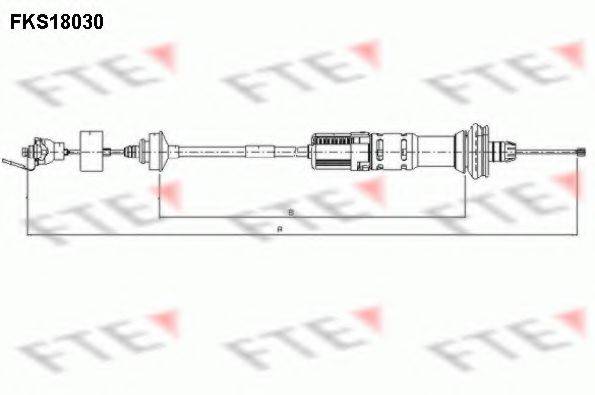 FTE FKS18030 Трос, управління зчепленням