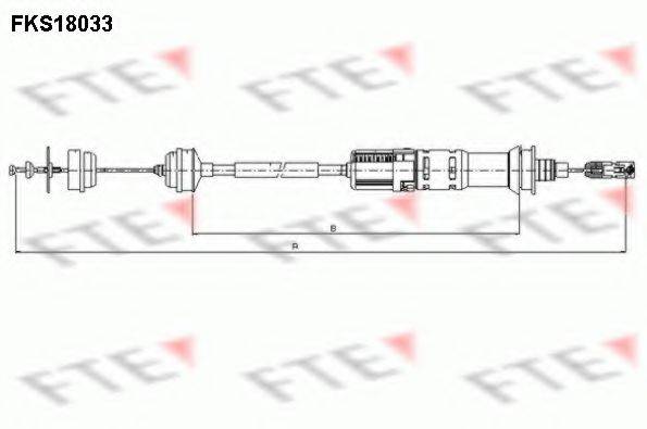 FTE FKS18033 Трос, управління зчепленням