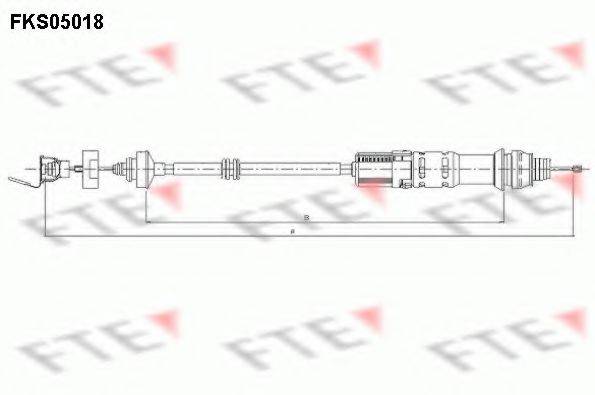 FTE FKS05018 Трос, управління зчепленням