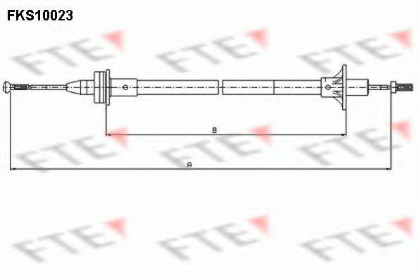 FTE FKS10023 Трос, управління зчепленням