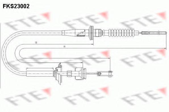 FTE FKS23002 Трос, управління зчепленням