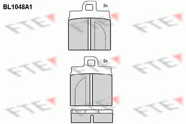 FTE BL1048A1 Комплект гальмівних колодок, дискове гальмо