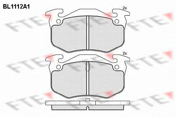 FTE BL1112A1 Комплект гальмівних колодок, дискове гальмо