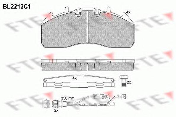 FTE BL2213C1 Комплект гальмівних колодок, дискове гальмо