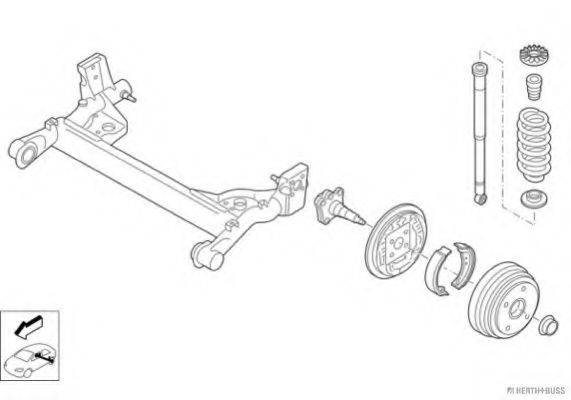 HERTH+BUSS JAKOPARTS N03119HA Рульове управління; Підвіска колеса