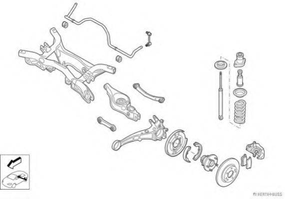 HERTH+BUSS JAKOPARTS N03260HA Рульове управління; Підвіска колеса
