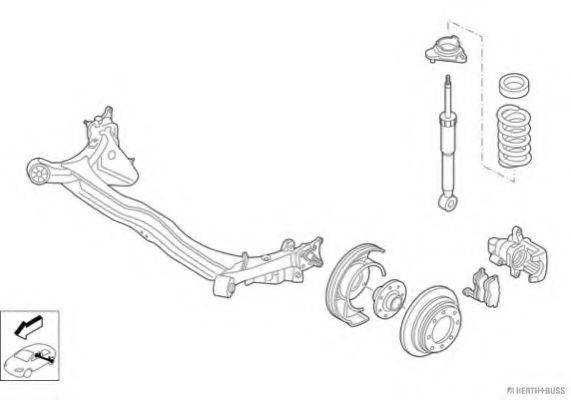 HERTH+BUSS JAKOPARTS N04380HA Рульове управління; Підвіска колеса