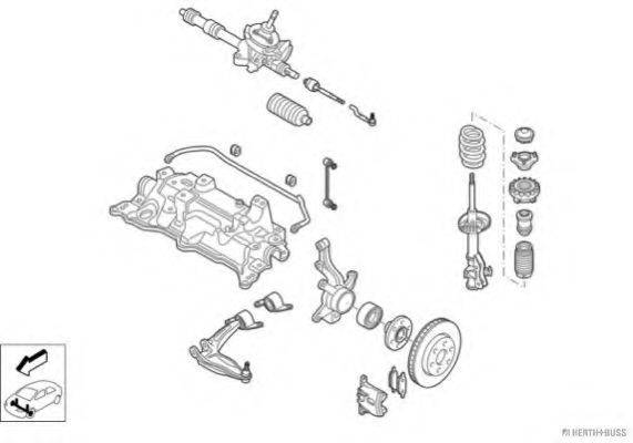 HERTH+BUSS JAKOPARTS N04382VA Рульове управління; Підвіска колеса