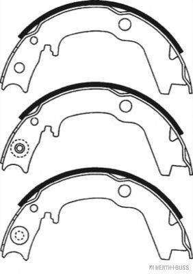 HERTH+BUSS JAKOPARTS J3505045 Комплект гальмівних колодок