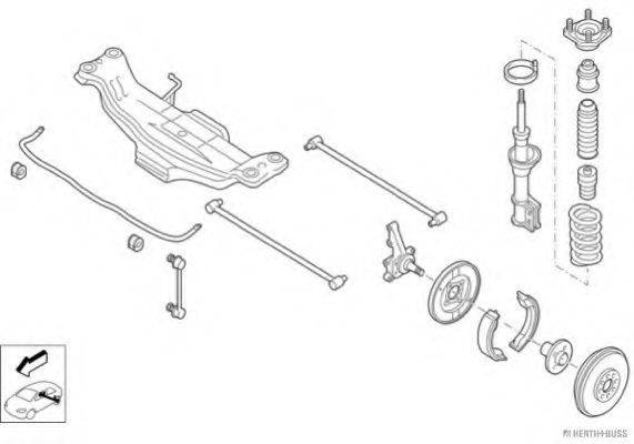 HERTH+BUSS JAKOPARTS N01918HA Рульове управління; Підвіска колеса