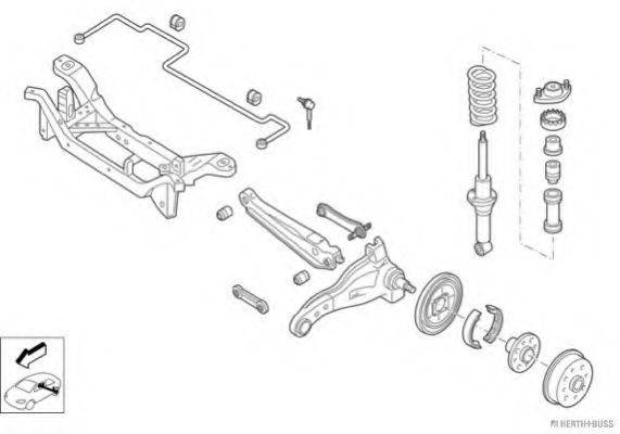 HERTH+BUSS JAKOPARTS N02117HA Рульове управління; Підвіска колеса